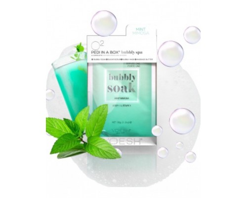 Voesh Pédicure en boite (4 étapes) Bubbly Spa Mint Mimosa